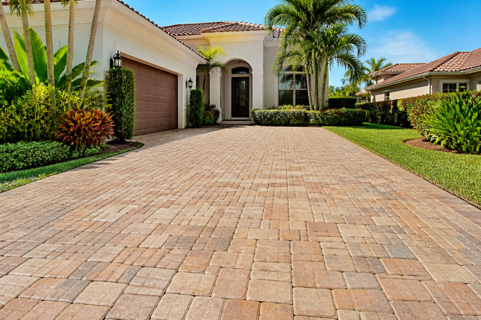 pressure washing driveway