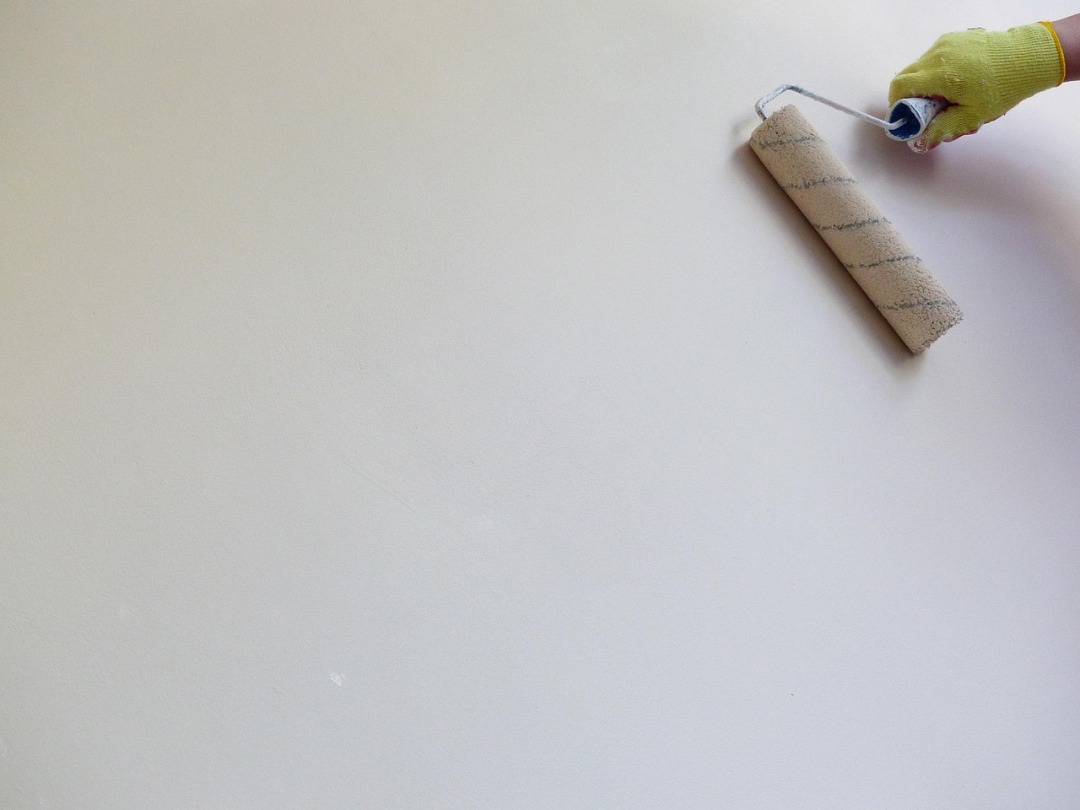 interior painting wall roller